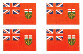 Ontario Waterproof Flag Stickers - 500 per Sheet