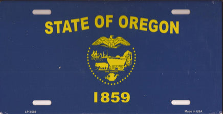 Oregon Flag License Plate