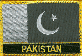 Pakistan Flag Patch - With Name
