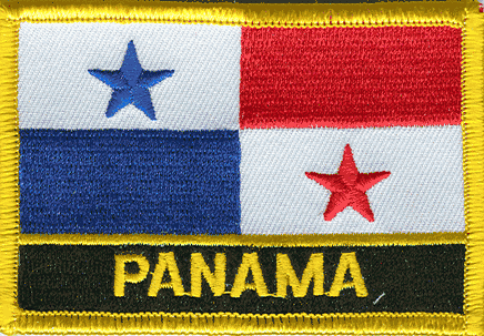 Panama Flag Patch - With Name