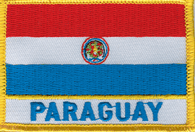 Paraguay Flag Patch - With Name