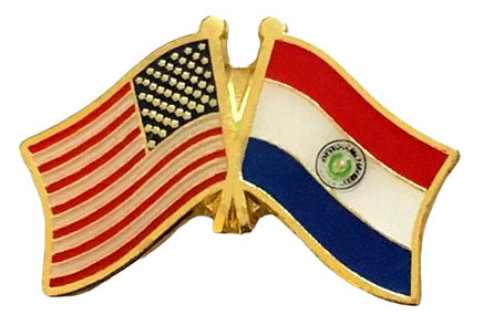 Paraguay Friendship Flag Lapel Pins