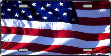 Patriotic License Plate US-141 | World Flags Direct