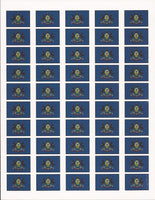 Pennsylvania State Flag Stickers - 50 per sheet