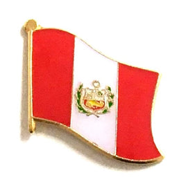 Peru Flag Lapel Pins - Single