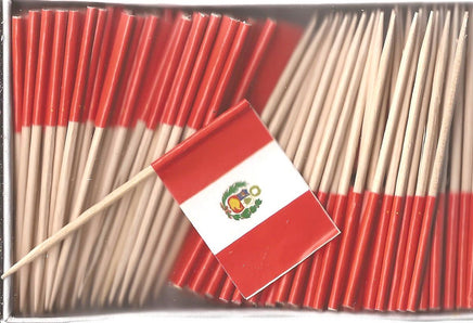 Peru Flag Toothpicks