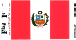 Peru Vinyl Flag Decal
