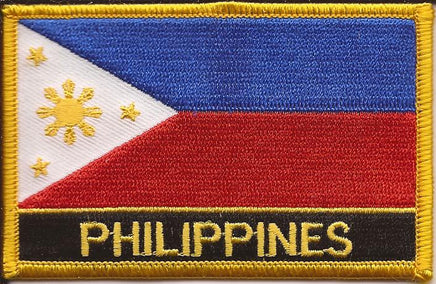 Philippines Flag Patch - With Name
