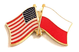 Poland Friendship Flag Lapel Pins