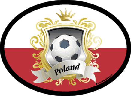 Poland Soccer Oval Decal
