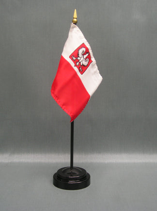 Poland (with Eagle) Deluxe Miniature Flag