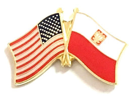 Poland (with Eagle) Friendship Flag Lapel Pins