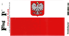 Poland (with Eagle) Vinyl Flag Decal