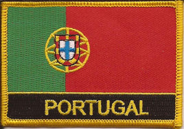 Portugal Flag Patch - With Name