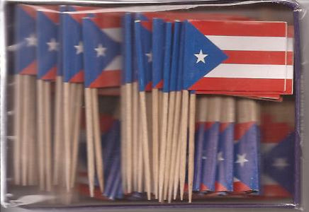 Puerto Rico Toothpick Flags