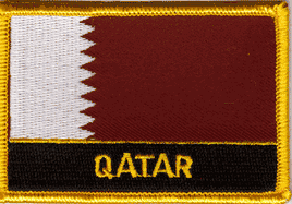 Qatar Flag Patch - With Name