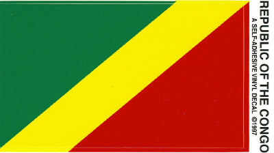 Republic of Congo Vinyl Flag Decal