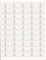 Rhode Island State Flag Stickers - 50 per sheet