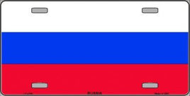 Russia Flag License Plate