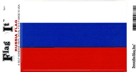 Russian Vinyl Flag Decal