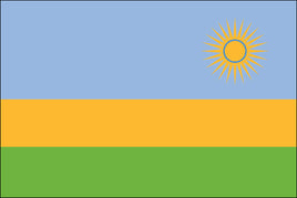 Rwanda 3'x5' Nylon Flag