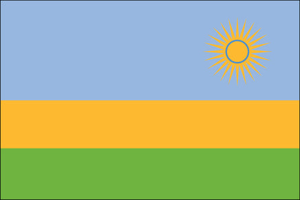 Rwanda 3'x5' Nylon Flag