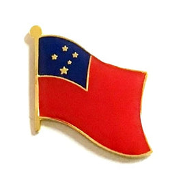Samoa, Western Flag Lapel Pins - Single