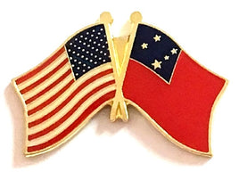 Samoa (Western) Friendship Flag Lapel Pins