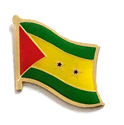 Sao Tome Flag Lapel Pins - Single