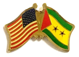 Sao Tome Friendship Flag Lapel Pins