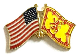 Scotland Rampant Lion Friendship Flag Lapel Pins