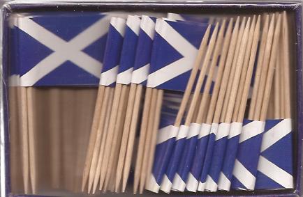 Scotland St. Andrews Cross Toothpick Flags