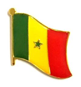 Senegal Flag Lapel Pins - Single