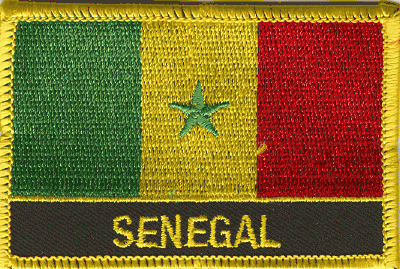 Senegal Flag Patch - With Name