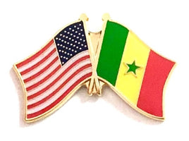 Senegal Friendship Flag Lapel Pins