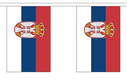 Serbia String Flag Bunting