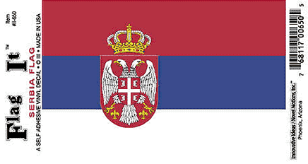 Serbia Vinyl Flag Decal