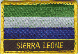 Sierra Leone Flag Patch - With Name