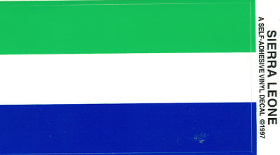 Sierra Leone Vinyl Flag Decal
