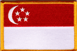 Singapore Flag Patch