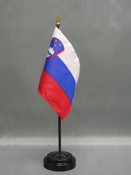 Slovenian Deluxe Miniature Flag