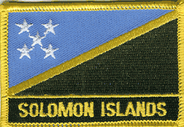 Solomon Islands Flag Patch - With Name