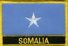 Somalia Flag Patch - With Name