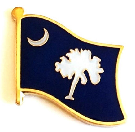 South Carolina State Flag Lapel Pin - Single