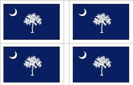 South Carolina State Flag Stickers - 50 per sheet