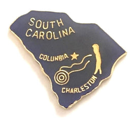 South Carolina State Lapel Pin - Map Shape