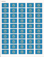 South Dakota State Flag Stickers - 50 per sheet
