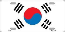South Korea Flag License Plate