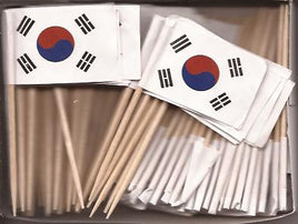 South Korea Toothpick Flags