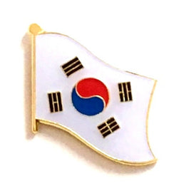 South Korean Flag Lapel Pins - Single